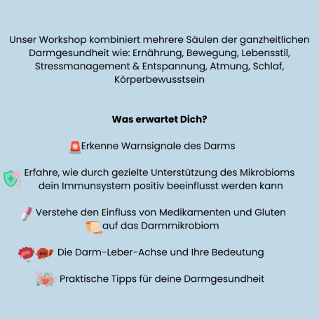 Ganzheitlicher Darm Gesundheitsworkshop