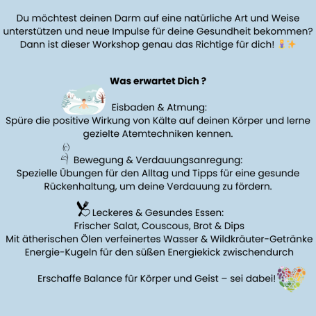 Ganzheitlicher Darm Gesundheitsworkshop